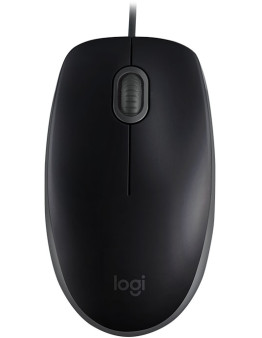 Logitech B110 Silent črna žična miška