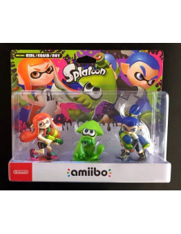 Amiibo Inkling Girl & Squid & Boy (Splatoon)