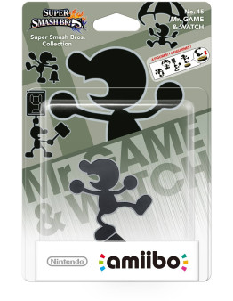 Amiibo Mr Game & Watch številka 45 (Super Smash Bros)