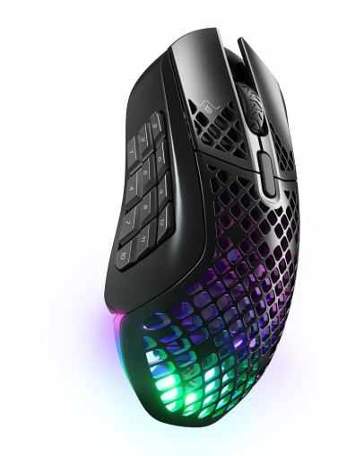 SteelSeries Aerox 9 brezžična RGB igralna miška črne barve