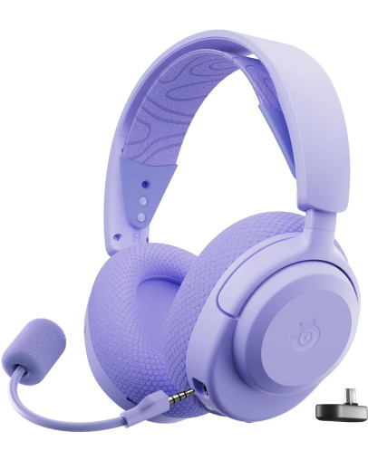 SteelSeries Arctis Nova 3P brezžične igralne slušalke vijolične barve za PC & PS5 & Switch & mobilne telefone