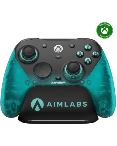 GameSir G7 Pro Aimlabs Edition brezžični igralni plošček s polnilno postajo modre barve za Xbox & PC & mobilne telefone