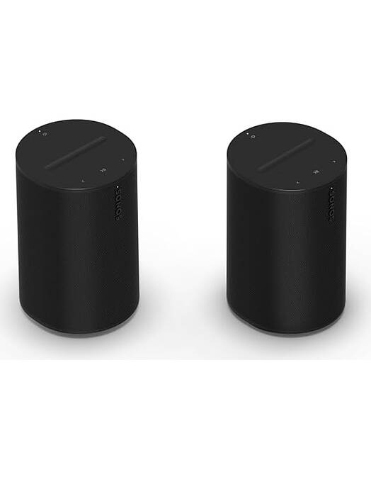 Sonos Era 100 komplet 2 pametnih Wi-Fi zvočnikov črne barve