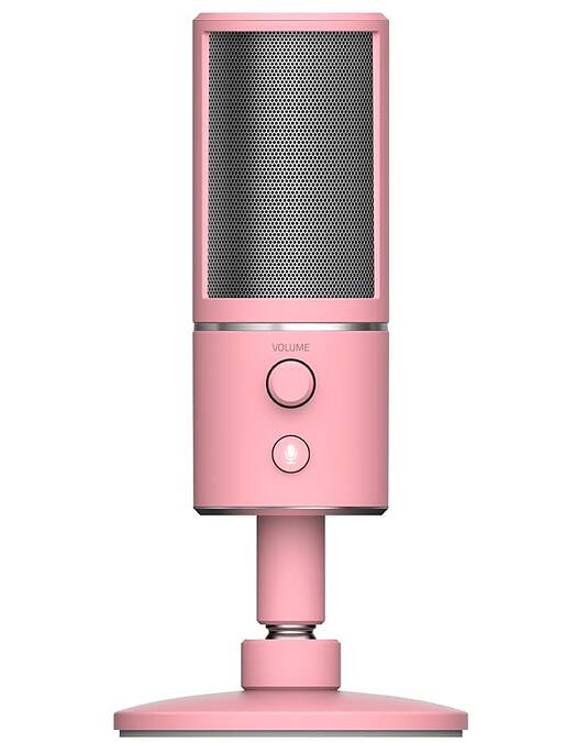 Razer Seiren X žični mikrofon Quartz roza barve