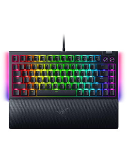 Razer BlackWidow V4 75% US žična tipkovnica črne barve z oranžnimi stikali