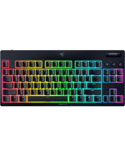 Razer BlackWidow V4 Low-profile Tenkeyless HyperSpeed brezžična US tipkovnica z oranžnimi stikali