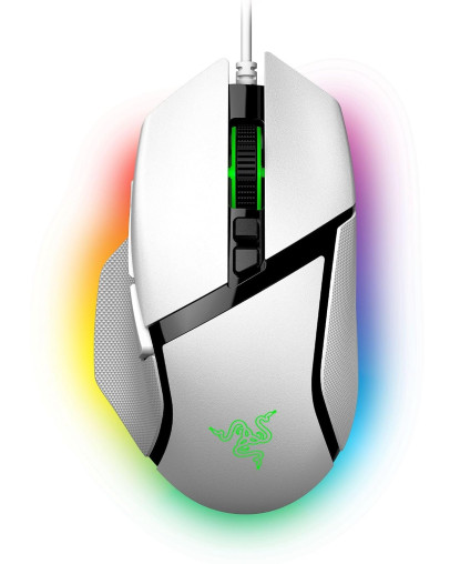 Razer Basilisk V3 žična miška bele barve