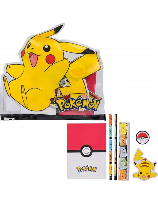 Pokemon Pikachu polna peresnica s šolskimi potrebščinami La Plume Doree