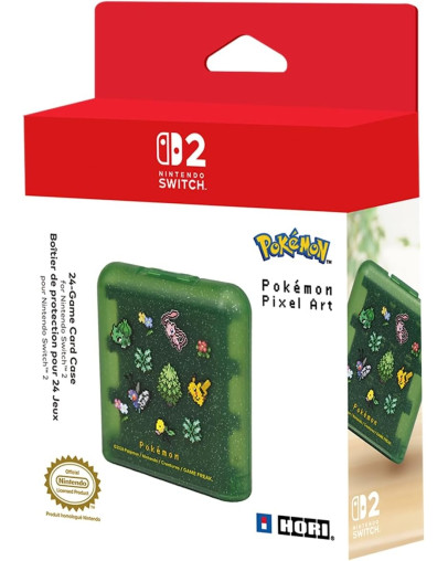 Hori škatlica za 24 iger z motivom Pokemon Pixel Green za Nintendo Switch 1 & 2