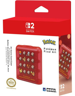 Hori škatlica za 24 iger z motivom Pokemon Pixel Red za Nintendo Switch 1 & 2