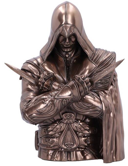 Assassins Creed Ezio bronasti doprsni kip 30cm Nemesis Now