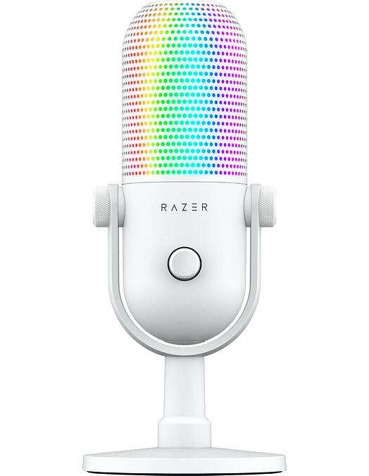 Razer Seiren V3 Chroma mikrofon bele barve