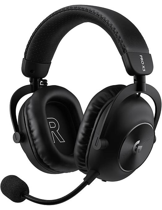 Logitech G Pro X 3 Lightspeed brezžične igralne slušalke črne barve