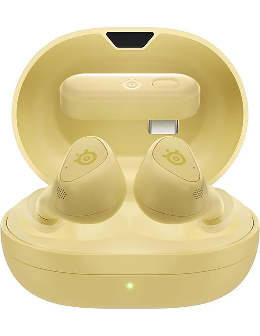 SteelSeries Arctis GameBuds Xbox Yuzu brezžične ušesne slušalke rumene barve za PC & igralne konzole & mobilne telefone