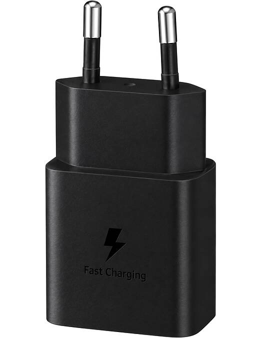 Samsung stenski polnilec z enim USB-C vhodom 15W črne barve EP-T1510NBE