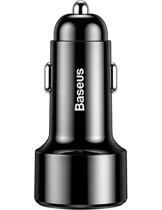Baseus Magic Series avtopolnilec z 2 USB-A vhodoma 45W črne barve