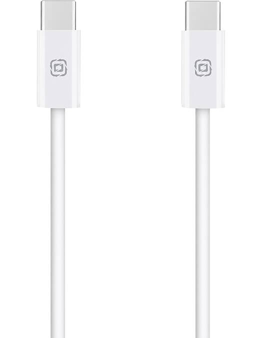 Obal Me LongRun USB-C v USB-C kabel 60W bele barve dolžine 1m