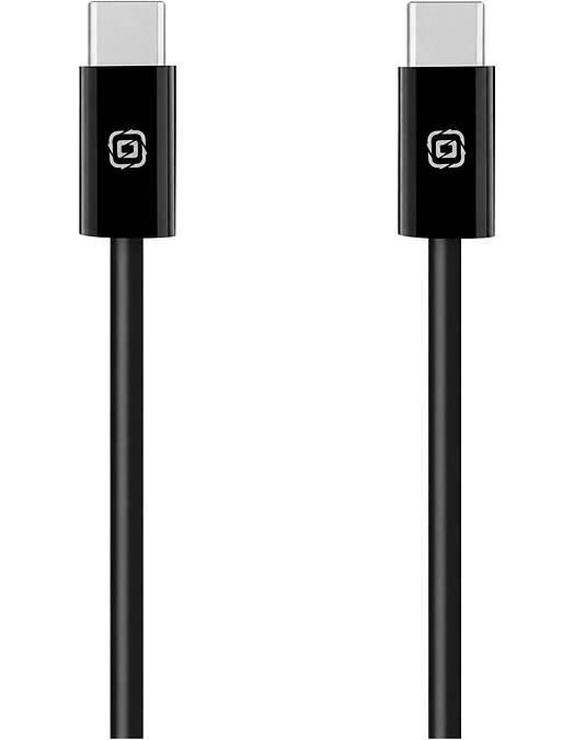 Obal Me LongRun USB-C v USB-C kabel 60W črne barve dolžine 1m