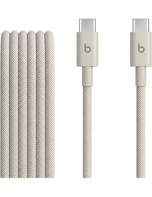 Apple Beats pleten USB-C v USB-C kabel 60W bež barve dolžine 1.5m MDGD4ZM