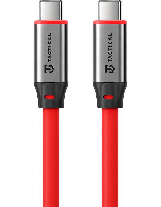 Tactical Fat Man 2.0 USB-C v USB-C kabel 60W rdeče barve dolžine 1m
