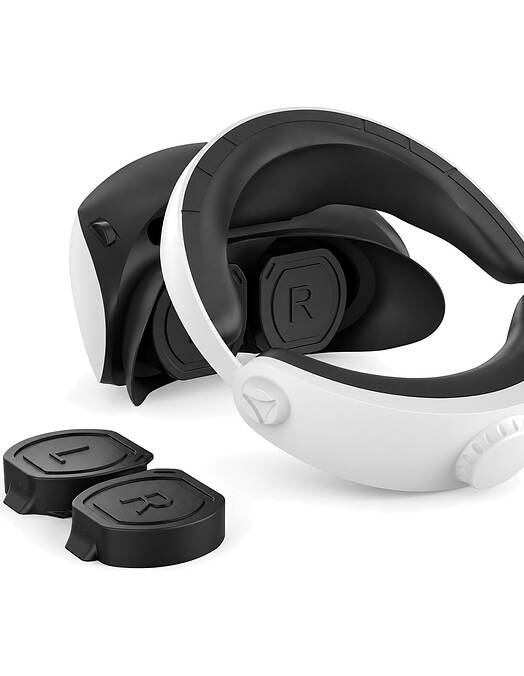 PlayStation VR2 silikonska zaščitna pokrovčka za leči črne barve iPega