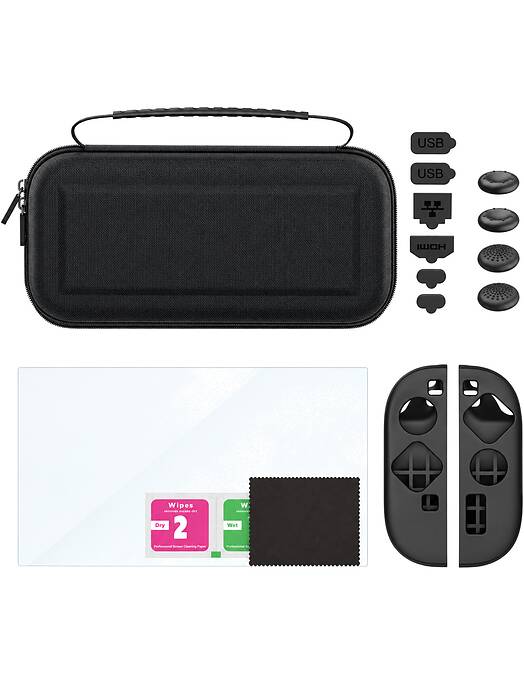 Nintendo Switch 2 komplet dodatkov 9v1 s torbico in zaščitnim steklom iPega