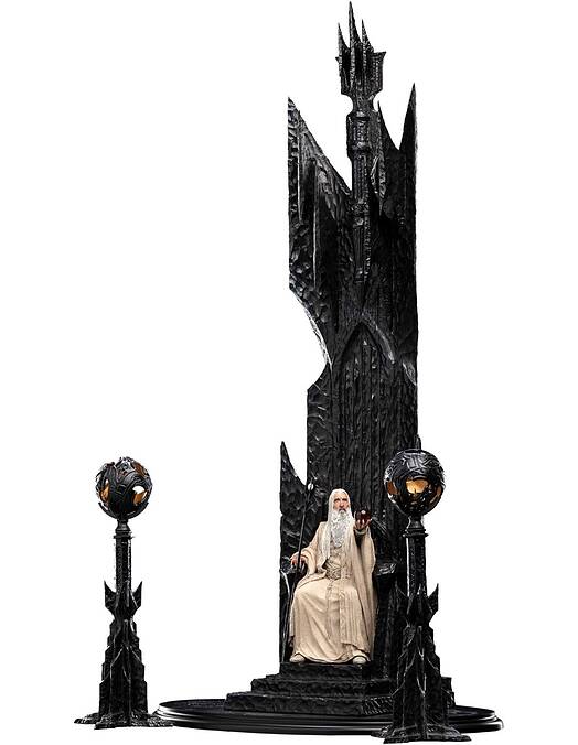 The Lord of the Rings Saruman the White on Throne zbirateljski kip 111cm