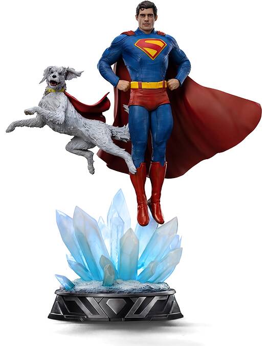 DC Comics Superman in Krypto zbirateljski kip 31cm