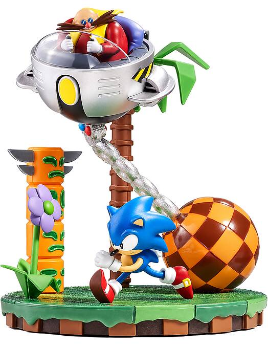 Sonic the Hedgehog Sonic vs Dr Eggman zbirateljska diorama 24cm