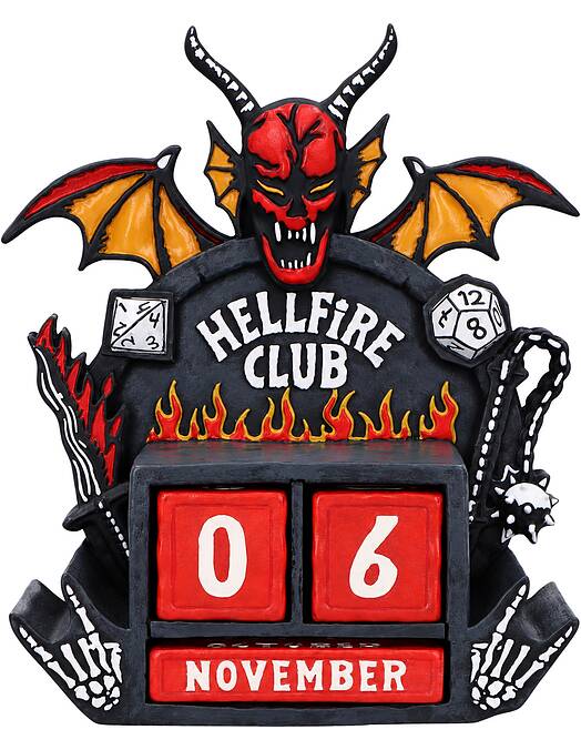 Stranger Things Hellfire Club večni koledar 15cm
