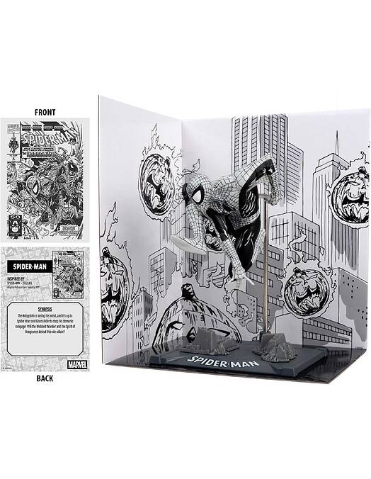 Marvel Spider-Man Line Art Gold Label zbirateljska figura 10cm