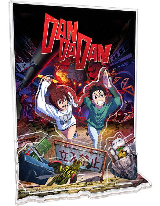 Dandadan Momo in Okarun Key Art akrilna diorama 16cm