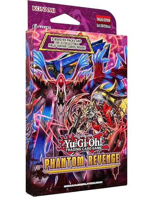 Yu Gi Oh TCG Phantom Revenge Tuckbox komplet 3 paketov igralnih kart