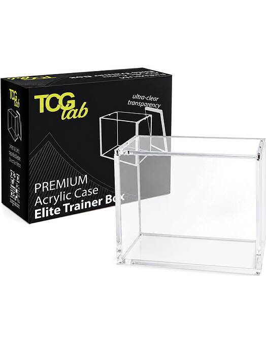 TcgLab Premium magnetna zaščitna škatla iz pleksi stekla za Elite Trainer Box
