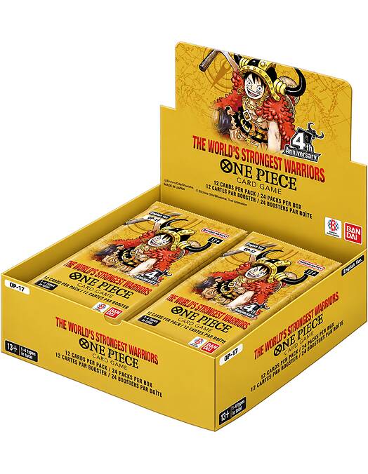 One Piece Card Game OP17 The Worlds Strongest Warriors Booster Box komplet igralnih kart