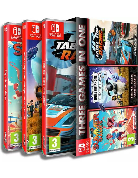 Summer Games & Home Sheep Home & Table Top Racing (SWITCH)