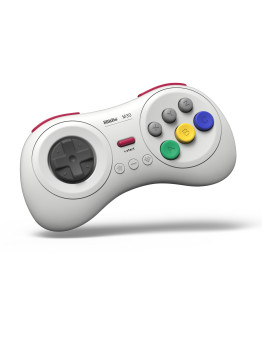 8BitDo M30 Bluetooth brezžični igralni plošček bele barve