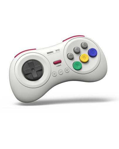 8BitDo M30 Bluetooth brezžični igralni plošček bele barve