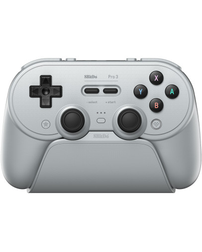 8BitDo Pro 3 Bluetooth brezžični igralni plošček sive barve