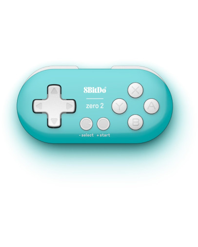8BitDo Zero 2 mini Bluetooth igralni plošček turkizne barve