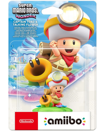 Amiibo Captain Toad & Talking Flower (Super Mario Bros Wonder)