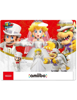 Amiibo Wedding Outfit Triple Pack Mario & Peach & Bowser (Super Mario Odyssey)