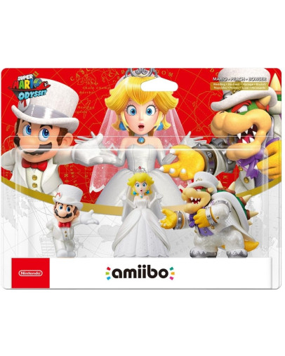 Amiibo Wedding Outfit Triple Pack Mario & Peach & Bowser (Super Mario Odyssey)