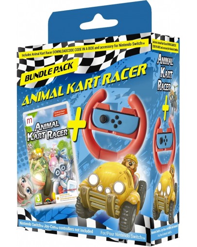 Animal Kart Racer z volanom za Nintendo Switch