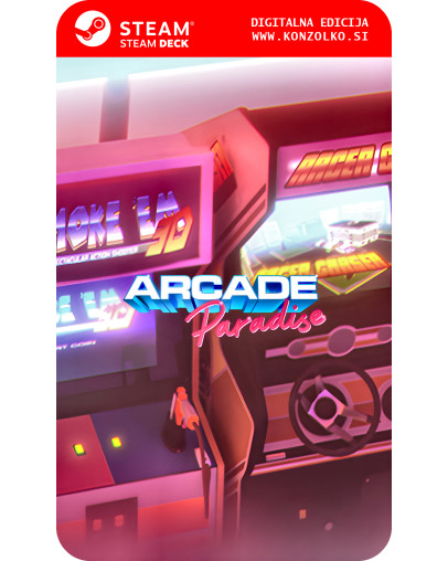 Arcade Paradise - Steam koda brez škatlice (WINDOWS PC | STEAM DECK)
