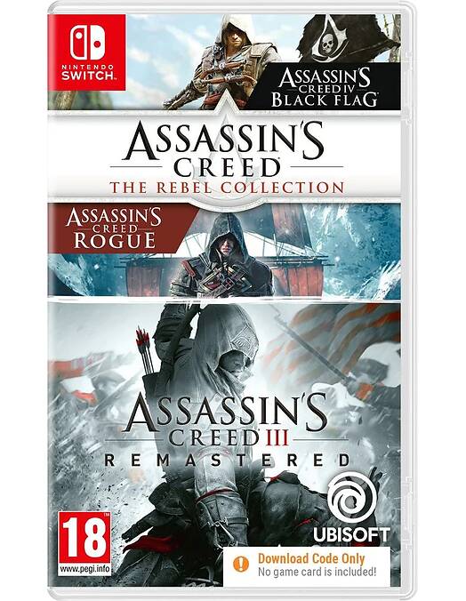 Assassins Creed Bundle The Rebel Collection + Assassins Creed 3 - koda v škatlici (SWITCH)