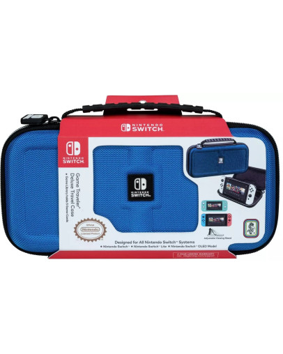 BigBen Deluxe potovalna torbica za Nintendo Switch modre barve