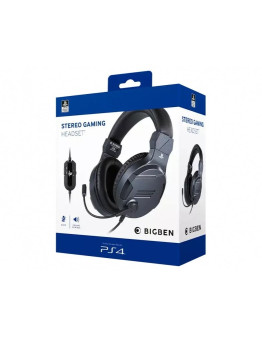 BigBen gaming žične slušalke v3 titanium barve PS4 & PS5