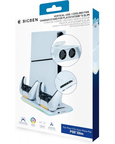 BigBen PlayStation 5 polnilna postaja s hlajenjem in USB vhodom