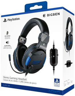 BigBen žične slušalke črne barve za PS4 & PS5